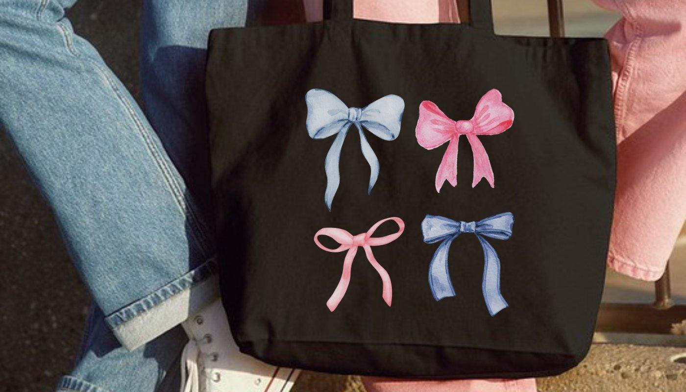 custom tote bag spring design